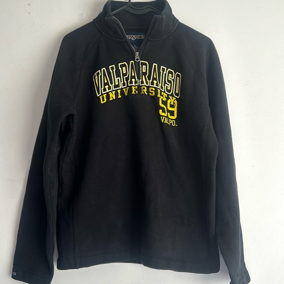Valparaiso half zip jansport hoodie black half zip - Picture 1 of 3